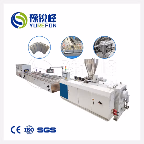 PE PVC WPC Wood Plastic Profile Flooring Window Door Frame Decking Floor Tile Bead Profile Making Extrusion Extruder Machine